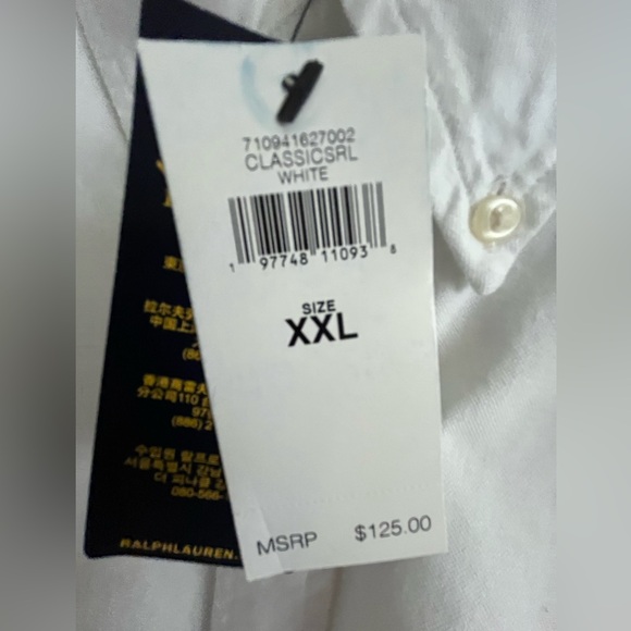 Polo Ralph Lauren Classic 100% Washed Cotton Canvas Woven Button Down Shirt - Picture 13 of 14